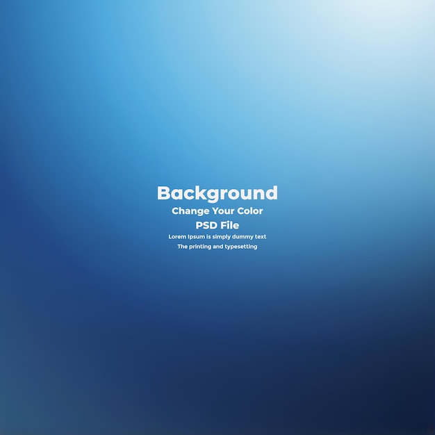 PSD Abstract blauer Gradient-Hintergrund leere blaue Textur