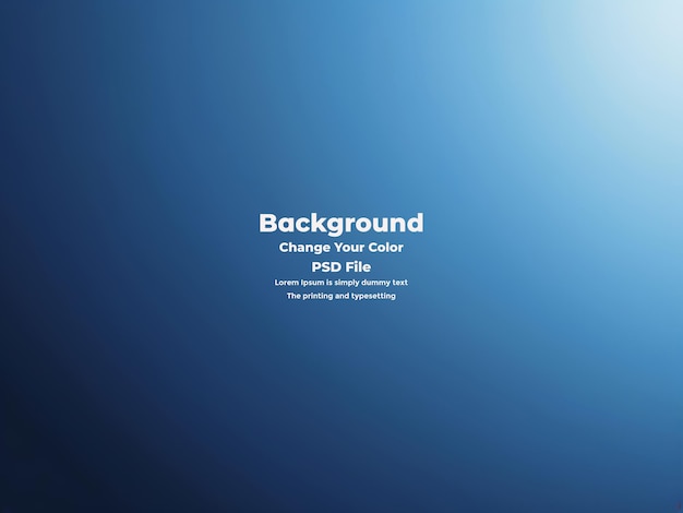 PSD Abstract blauer Gradient-Hintergrund leere blaue Textur