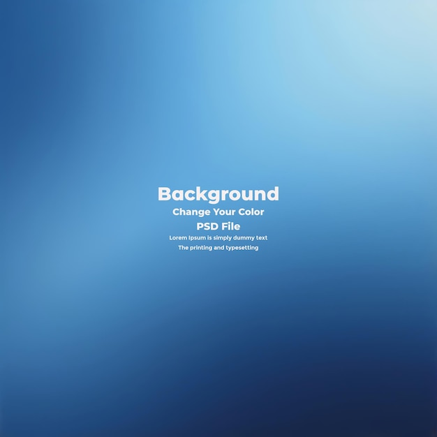PSD Abstract blauer Gradient-Hintergrund leere blaue Textur