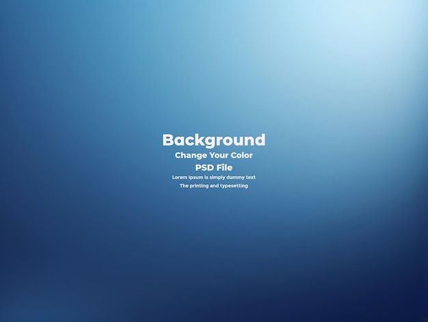 PSD Abstract blauer Gradient-Hintergrund leere blaue Textur