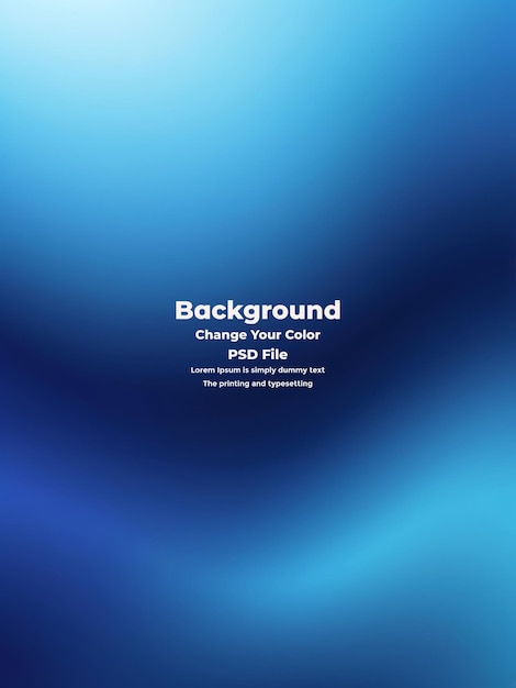PSD Abstract blauer Gradient-Hintergrund leere blaue Textur