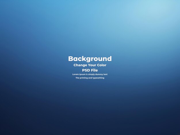 PSD Abstract blauer Gradient-Hintergrund leere blaue Textur