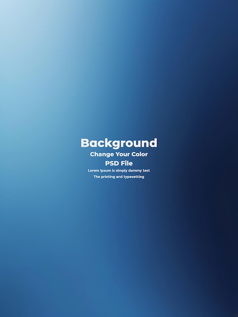 PSD Abstract blauer Gradient-Hintergrund leere blaue Textur