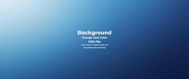 PSD Abstract blauer Gradient-Hintergrund leere blaue Textur