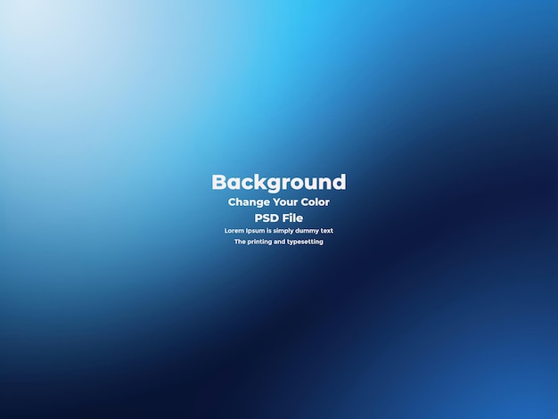 PSD Abstract blauer Gradient-Hintergrund leere blaue Textur
