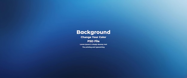 PSD Abstract blauer Gradient-Hintergrund leere blaue Textur