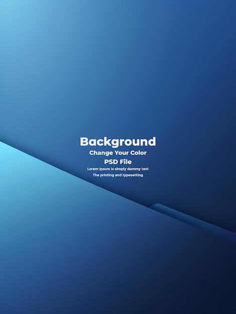 PSD Abstract blauer Gradient-Hintergrund leere blaue Textur