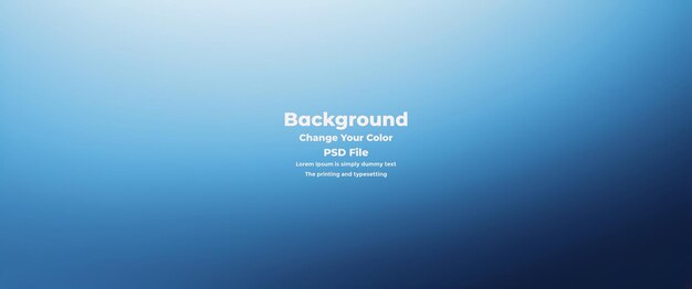 PSD Abstract blauer Gradient-Hintergrund leere blaue Textur
