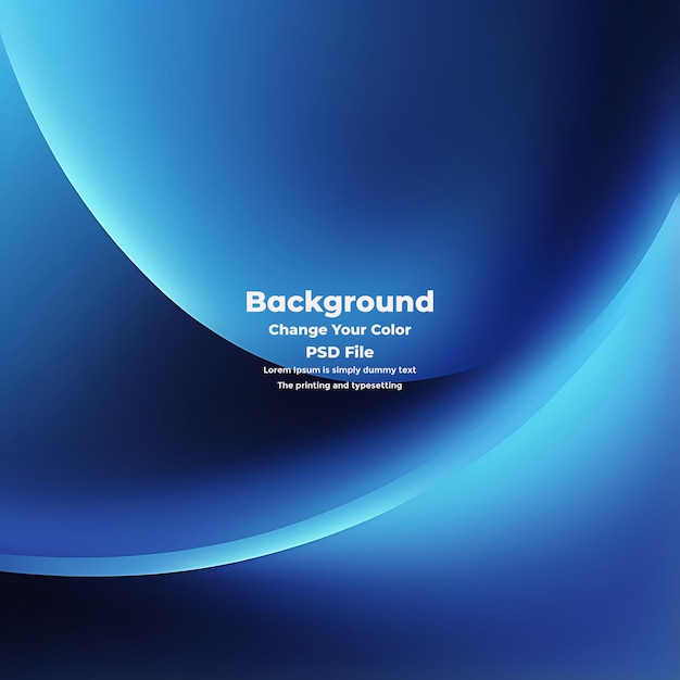 PSD Abstract blauer Gradient-Hintergrund leere blaue Textur