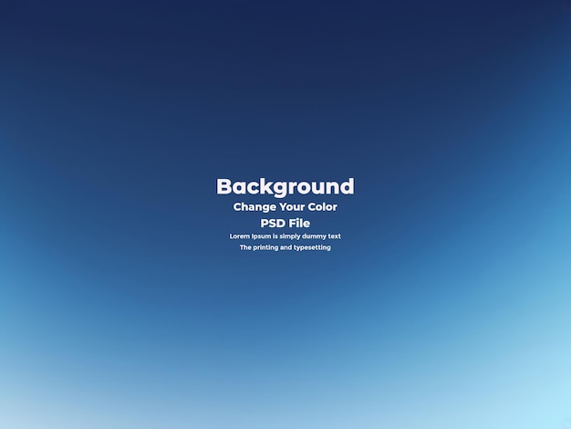 PSD Abstract blauer Gradient-Hintergrund leere blaue Textur