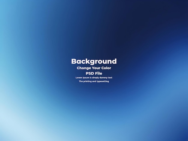 PSD Abstract blauer Gradient-Hintergrund leere blaue Textur