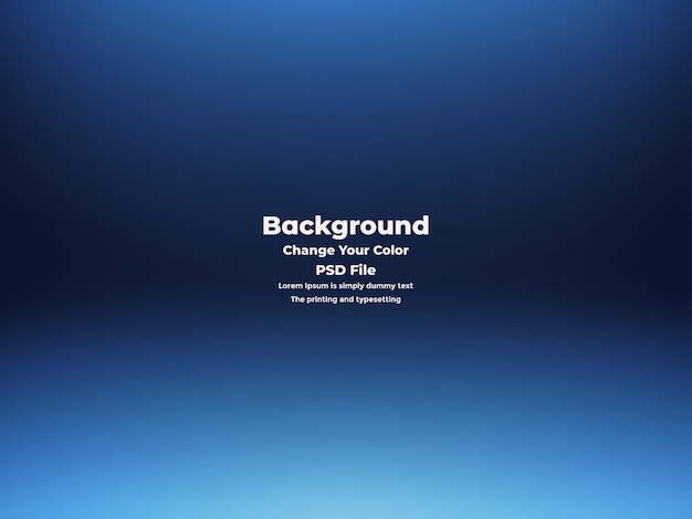 PSD Abstract blauer Gradient-Hintergrund leere blaue Textur