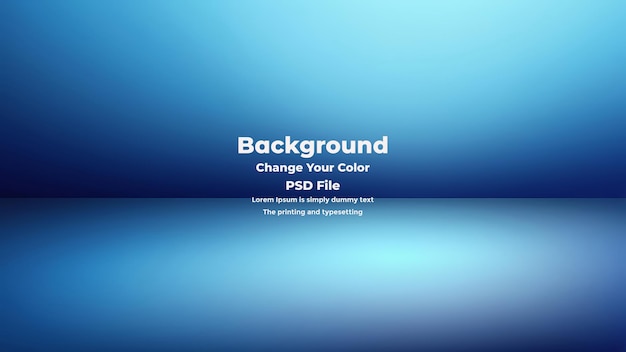 PSD Abstract blauer Gradient-Hintergrund leere blaue Textur