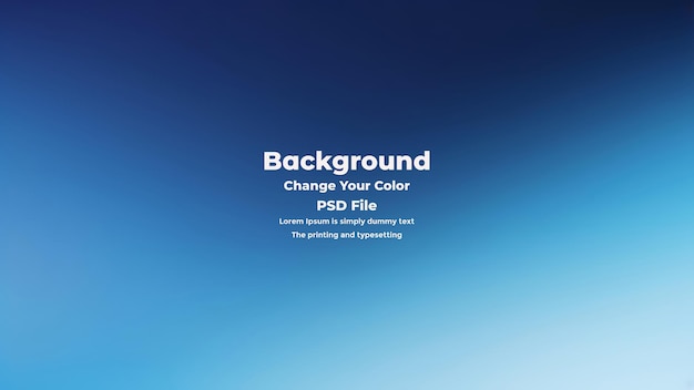 PSD Abstract blauer Gradient-Hintergrund leere blaue Textur