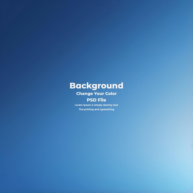 PSD Abstract blauer Gradient-Hintergrund leere blaue Textur