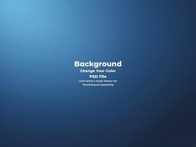 PSD Abstract blauer Gradient-Hintergrund leere blaue Textur
