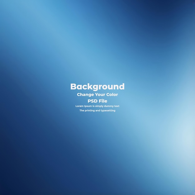 PSD Abstract blauer Gradient-Hintergrund leere blaue Textur