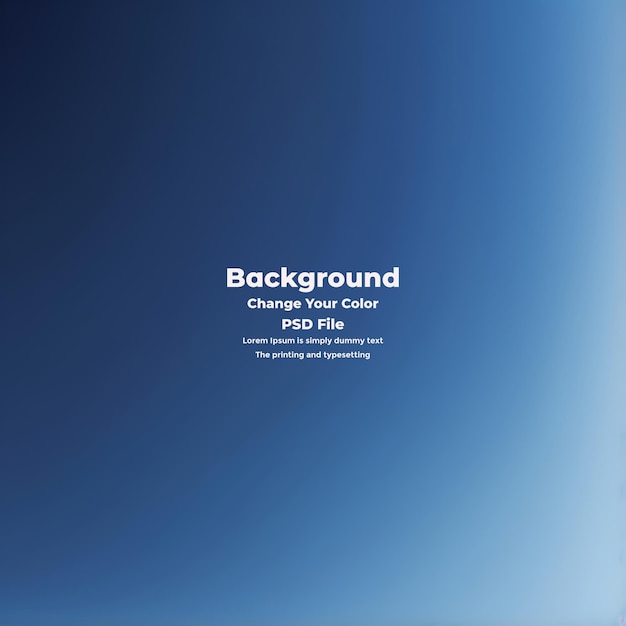 PSD Abstract blauer Gradient-Hintergrund leere blaue Textur