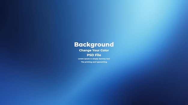 PSD Abstract blauer Gradient-Hintergrund leere blaue Textur