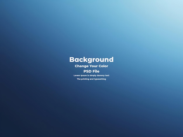 PSD Abstract blauer Gradient-Hintergrund leere blaue Textur