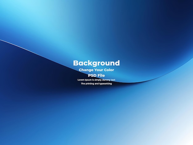 PSD Abstract blauer Gradient-Hintergrund leere blaue Textur