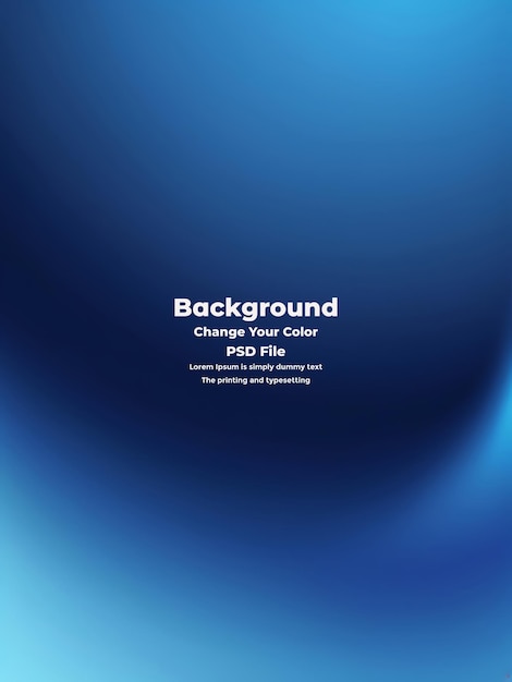PSD Abstract blauer Gradient-Hintergrund leere blaue Textur