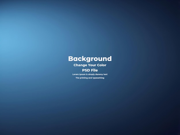 PSD Abstract blauer Gradient-Hintergrund leere blaue Textur