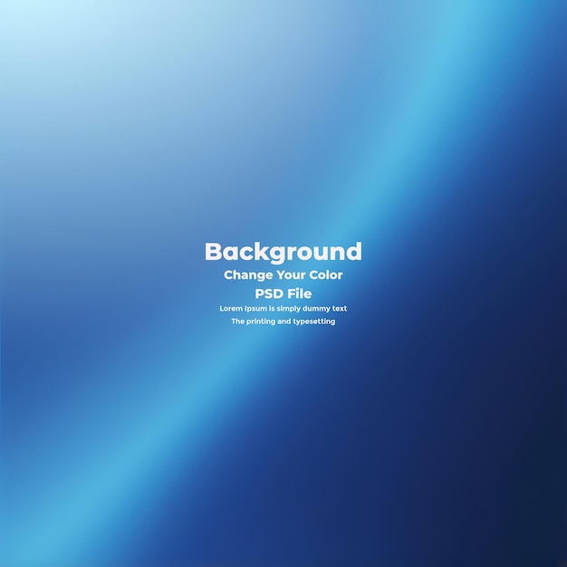 PSD Abstract blauer Gradient-Hintergrund leere blaue Textur