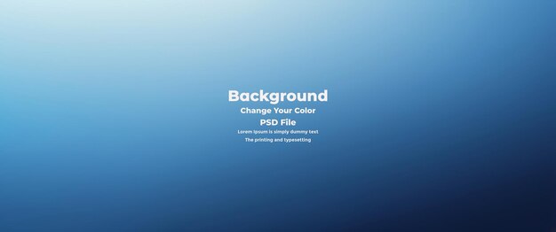 PSD Abstract blauer Gradient-Hintergrund leere blaue Textur