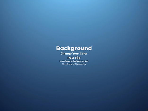 PSD Abstract blauer Gradient-Hintergrund leere blaue Textur