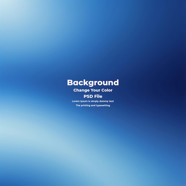 PSD Abstract blauer Gradient-Hintergrund leere blaue Textur