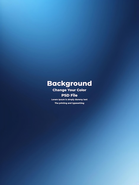 PSD Abstract blauer Gradient-Hintergrund leere blaue Textur