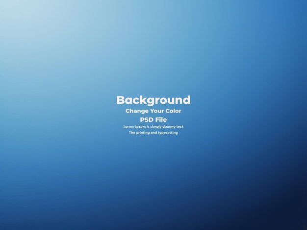 PSD Abstract blauer Gradient-Hintergrund leere blaue Textur