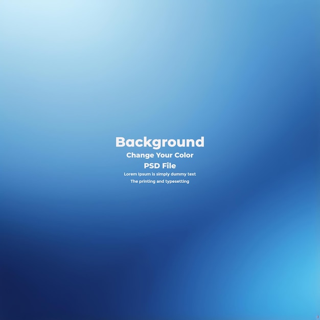 PSD Abstract blauer Gradient-Hintergrund leere blaue Textur