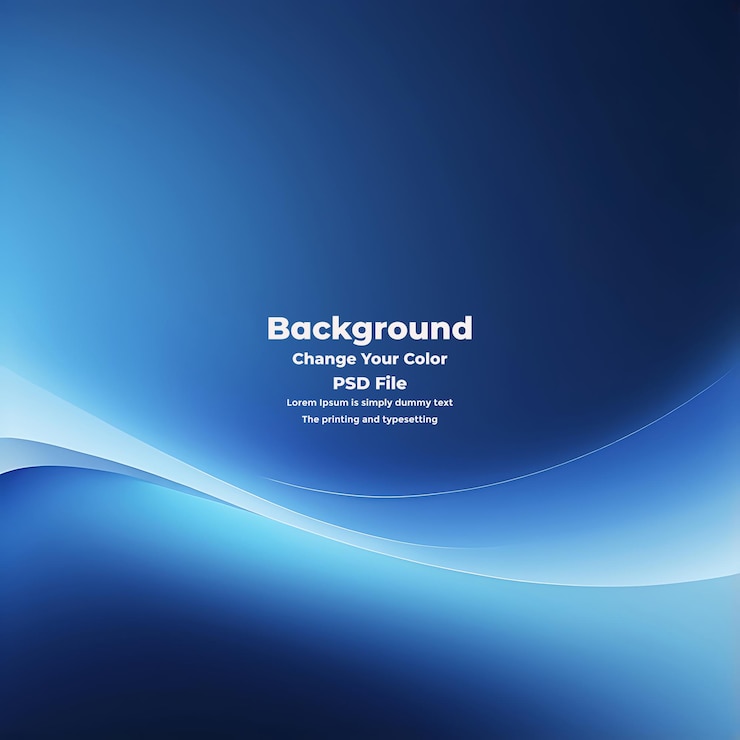 PSD psd abstract blauer gradient-hintergrund leere blaue textur