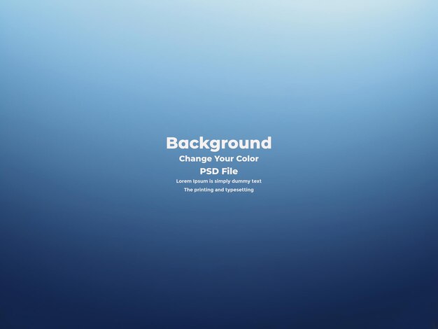 PSD Abstract blauer Gradient-Hintergrund leere blaue Textur