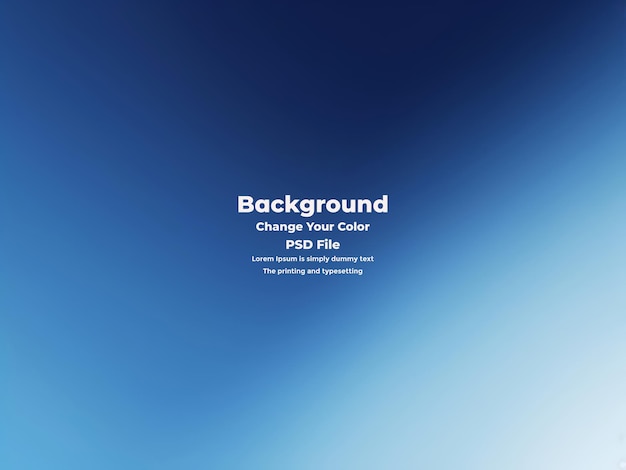 PSD Abstract blauer Gradient-Hintergrund leere blaue Textur