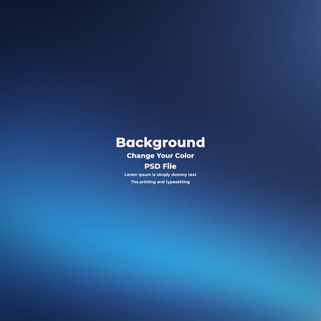 PSD Abstract blauer Gradient-Hintergrund leere blaue Textur