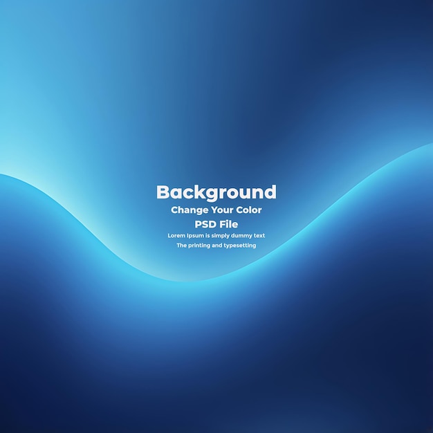PSD Abstract blauer Gradient-Hintergrund leere blaue Textur
