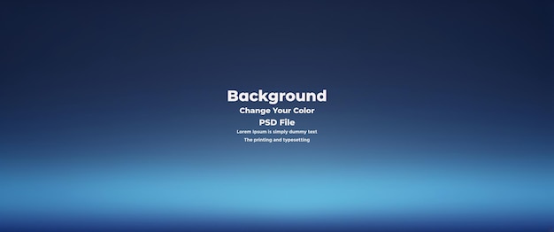 PSD Abstract blauer Gradient-Hintergrund leere blaue Textur