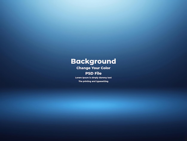 PSD Abstract blauer Gradient-Hintergrund leere blaue Textur