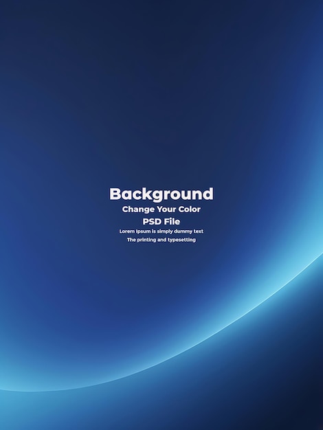 PSD Abstract blauer Gradient-Hintergrund leere blaue Textur