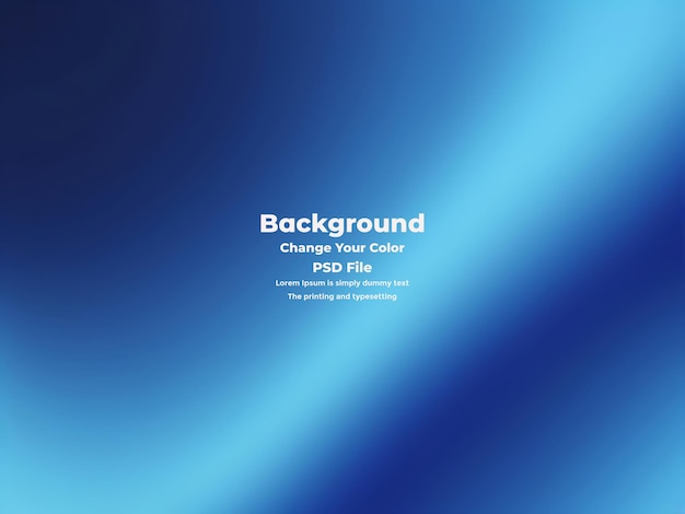 PSD Abstract blauer Gradient-Hintergrund leere blaue Textur