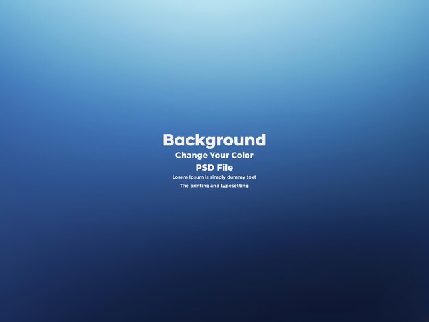 PSD Abstract blauer Gradient-Hintergrund leere blaue Textur