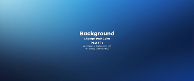 PSD Abstract blauer Gradient-Hintergrund leere blaue Textur