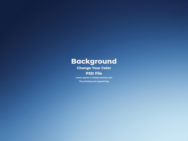PSD Abstract blauer Gradient-Hintergrund leere blaue Textur