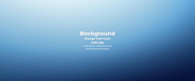 PSD Abstract blauer Gradient-Hintergrund leere blaue Textur