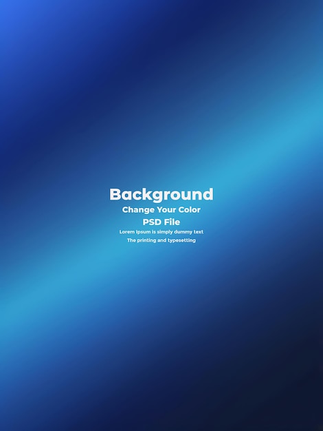 PSD Abstract blauer Gradient-Hintergrund leere blaue Textur
