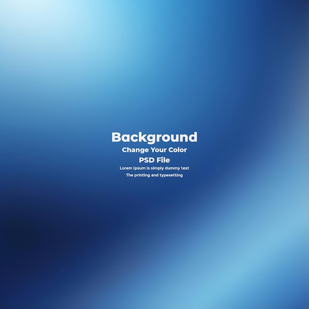 PSD Abstract blauer Gradient-Hintergrund leere blaue Textur