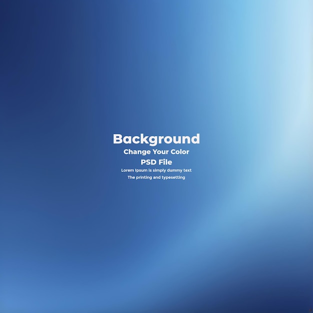 PSD Abstract blauer Gradient-Hintergrund leere blaue Textur